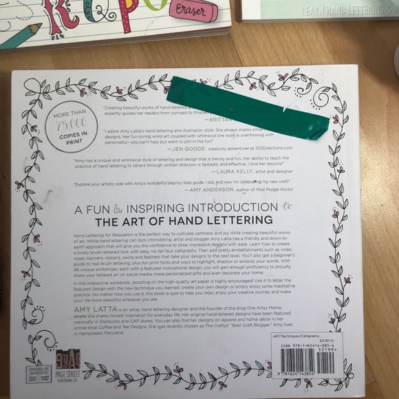 Hand lettering calligraphy brush pens book kit - Picture 10 of 10